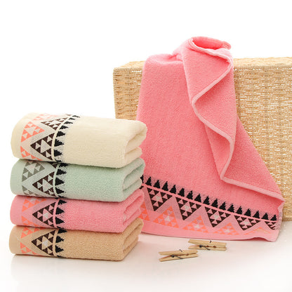 Triangle Plain Soft Face Towel