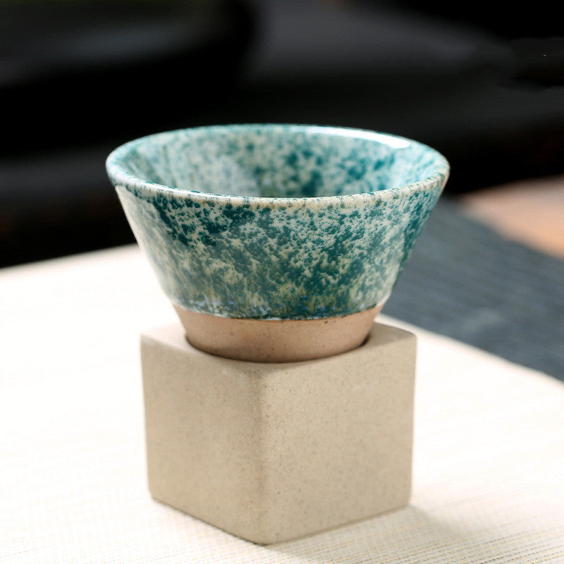 Retro Japanese Coarse Pottery Tea Cup