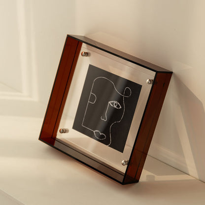 Mini Colorful Acrylic Photo Frame Table