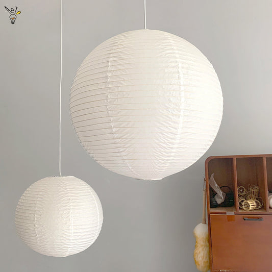 Vintage Rice Paper Pendant Light