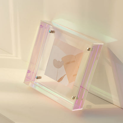 Mini Colorful Acrylic Photo Frame Table