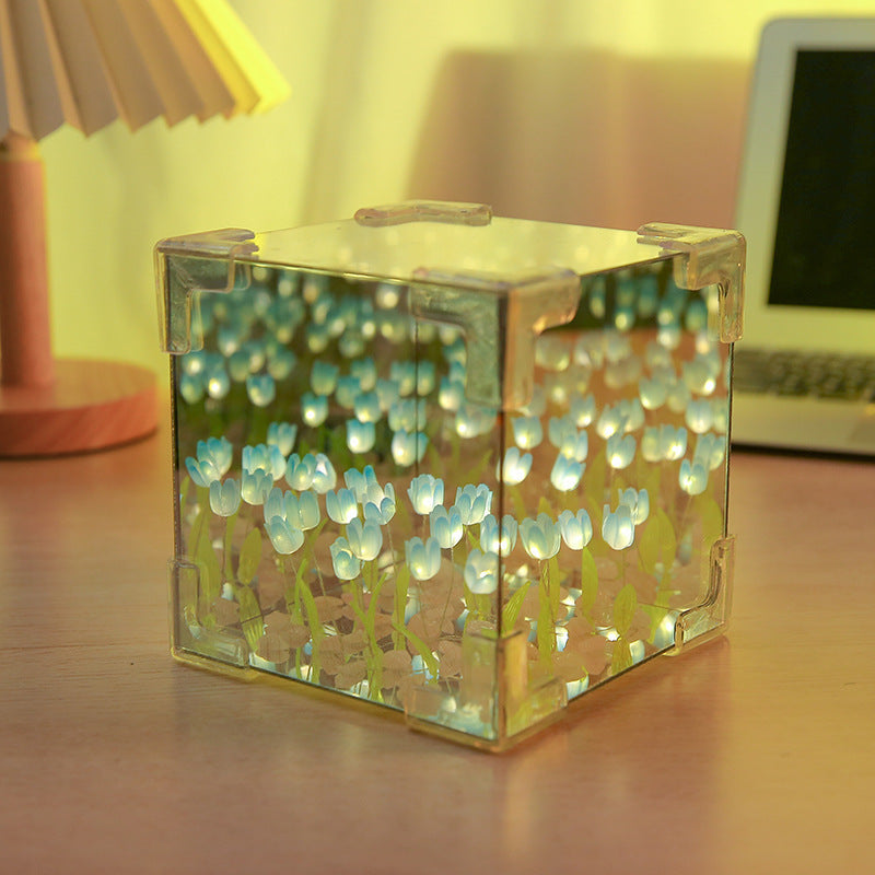 Tulip Cube 3D Night Light