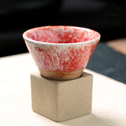 Retro Japanese Coarse Pottery Tea Cup