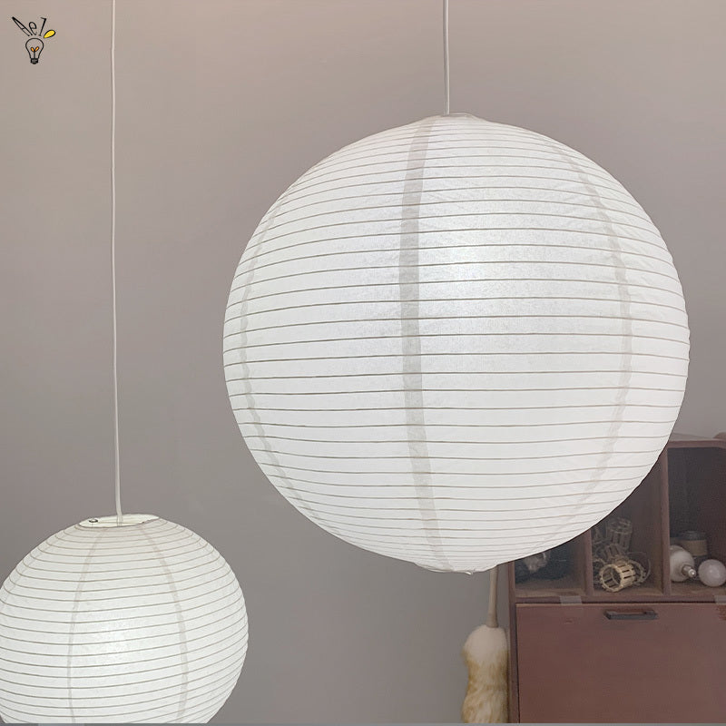 Vintage Rice Paper Pendant Light