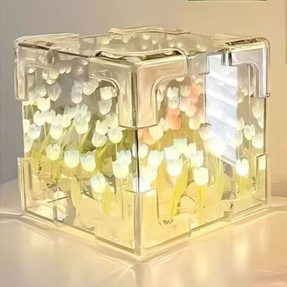 Tulip Cube 3D Night Light