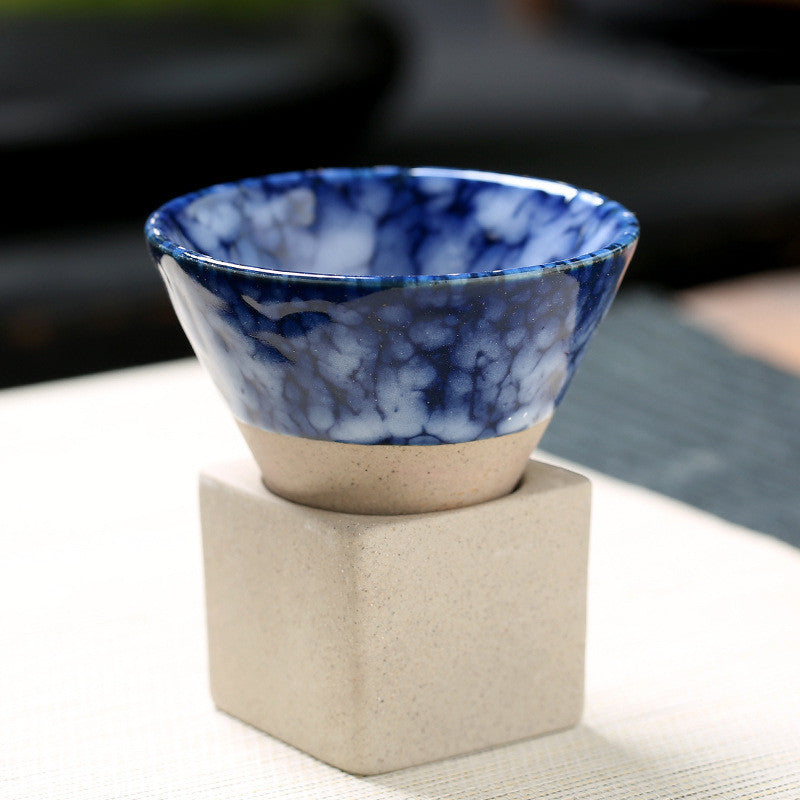 Retro Japanese Coarse Pottery Tea Cup