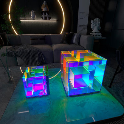 ColorGlow Acrylic LED Cube Lamp