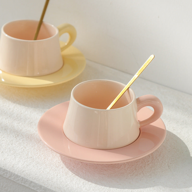 Elegant Everyday Ceramic Cup & Saucer Set