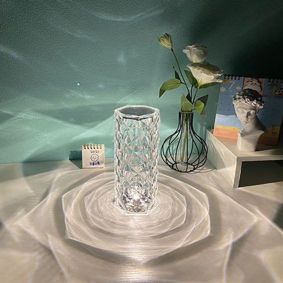 CrystalBloom LED Rose Table Lamp