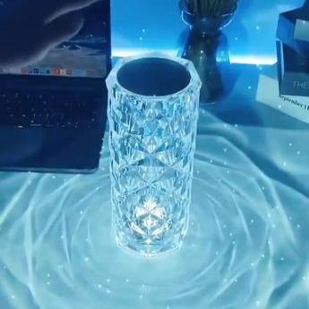 CrystalBloom LED Rose Table Lamp