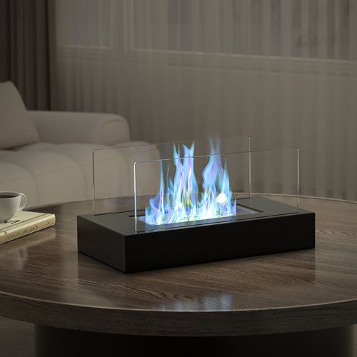 Glass Rectangular Mini Alcohol Fire Pit