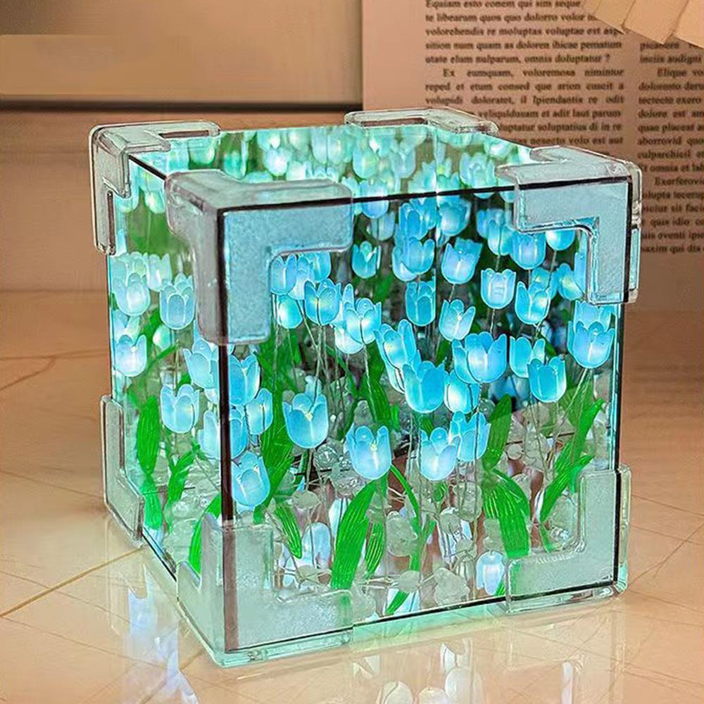 Tulip Cube 3D Night Light