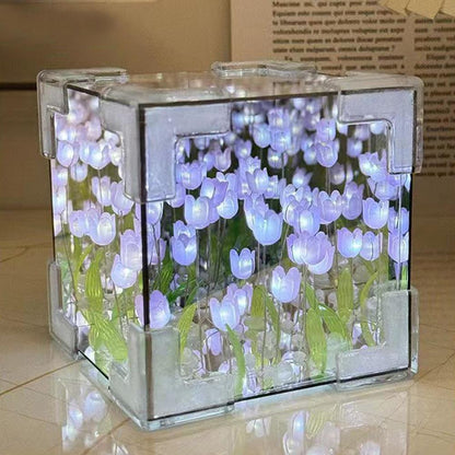 Tulip Cube 3D Night Light